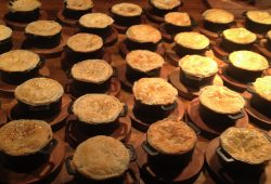 Individual Steal and Ale Pies for Client Christmas Party