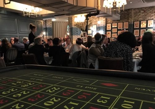 Casino Tables at Client Christmas Party